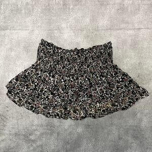 Zara mini floral ruched skirt